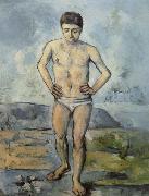 Paul Cezanne Man Standing,Hands on Hips Norge oil painting reproduction